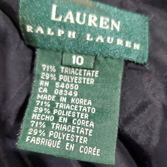 Ralph Lauren Black Ribbed Mock Neck Sheath Dress - Picture 7 of 8